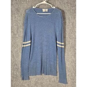 VTg Armani Exchange Mens Blue Ribbed Crew Neck Long Sleeve Sweater XL Casual